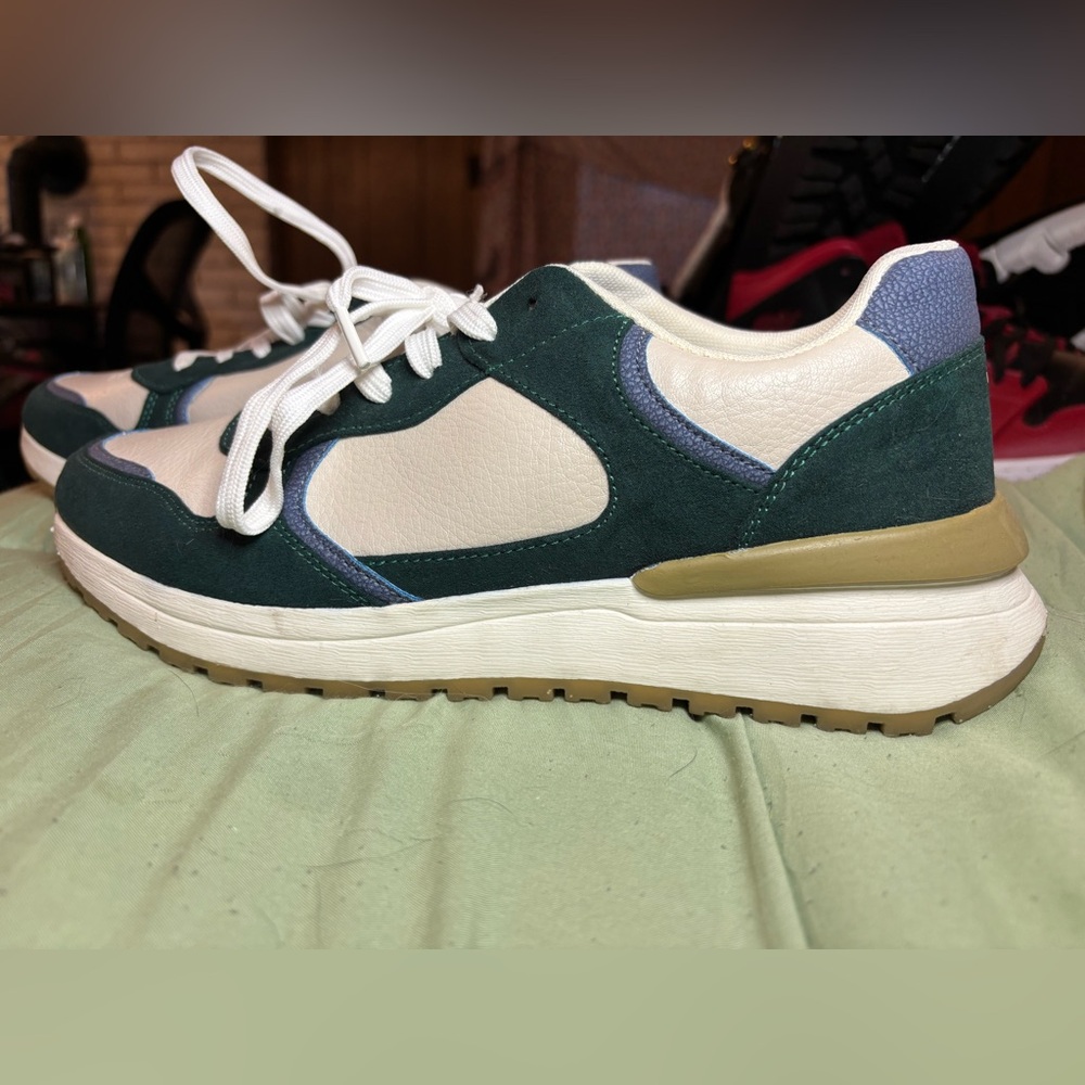 Fabletics Green and Cream Athletic Shoes